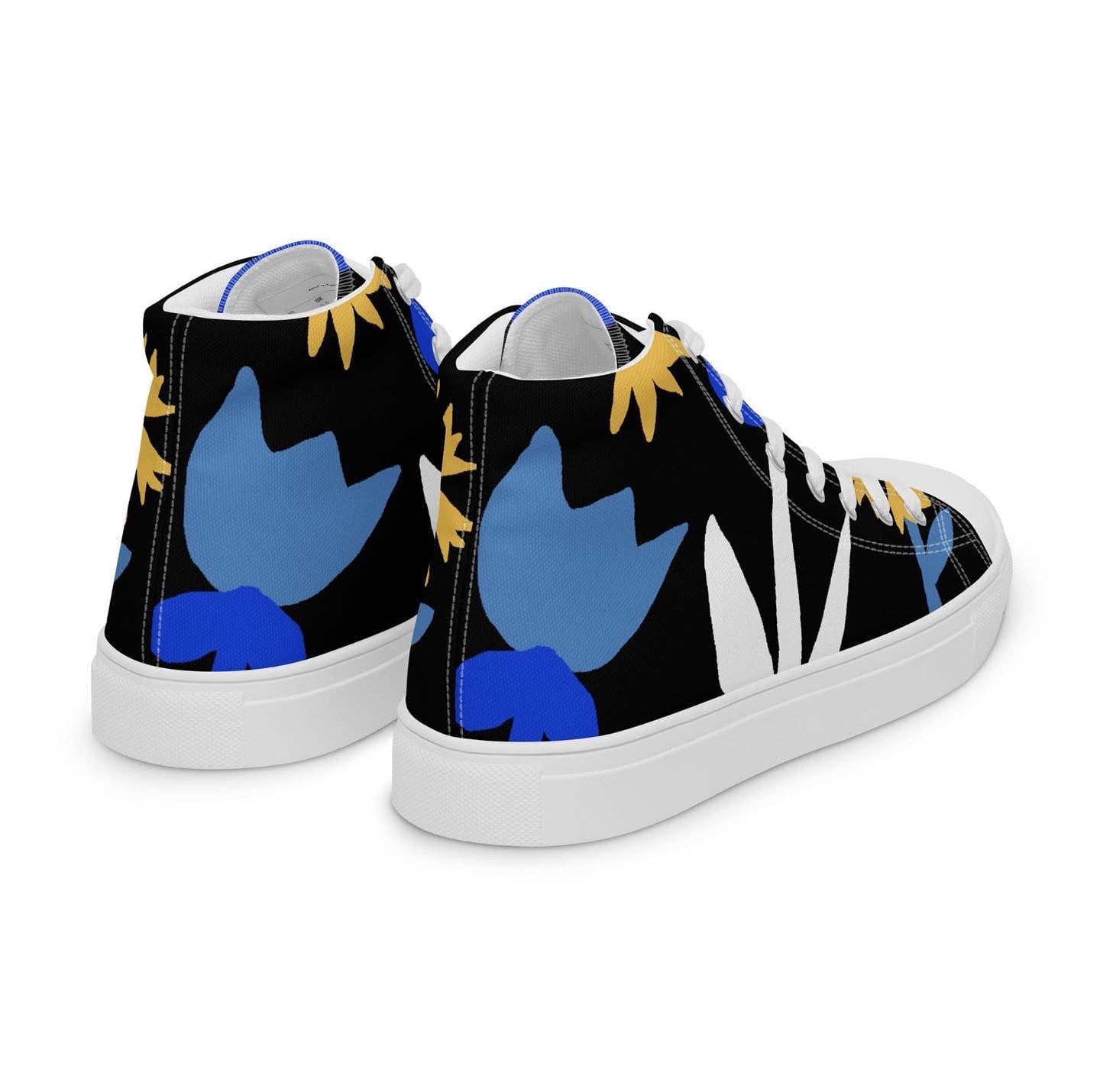BLUE FLORA HIGHTOP SNEAKER