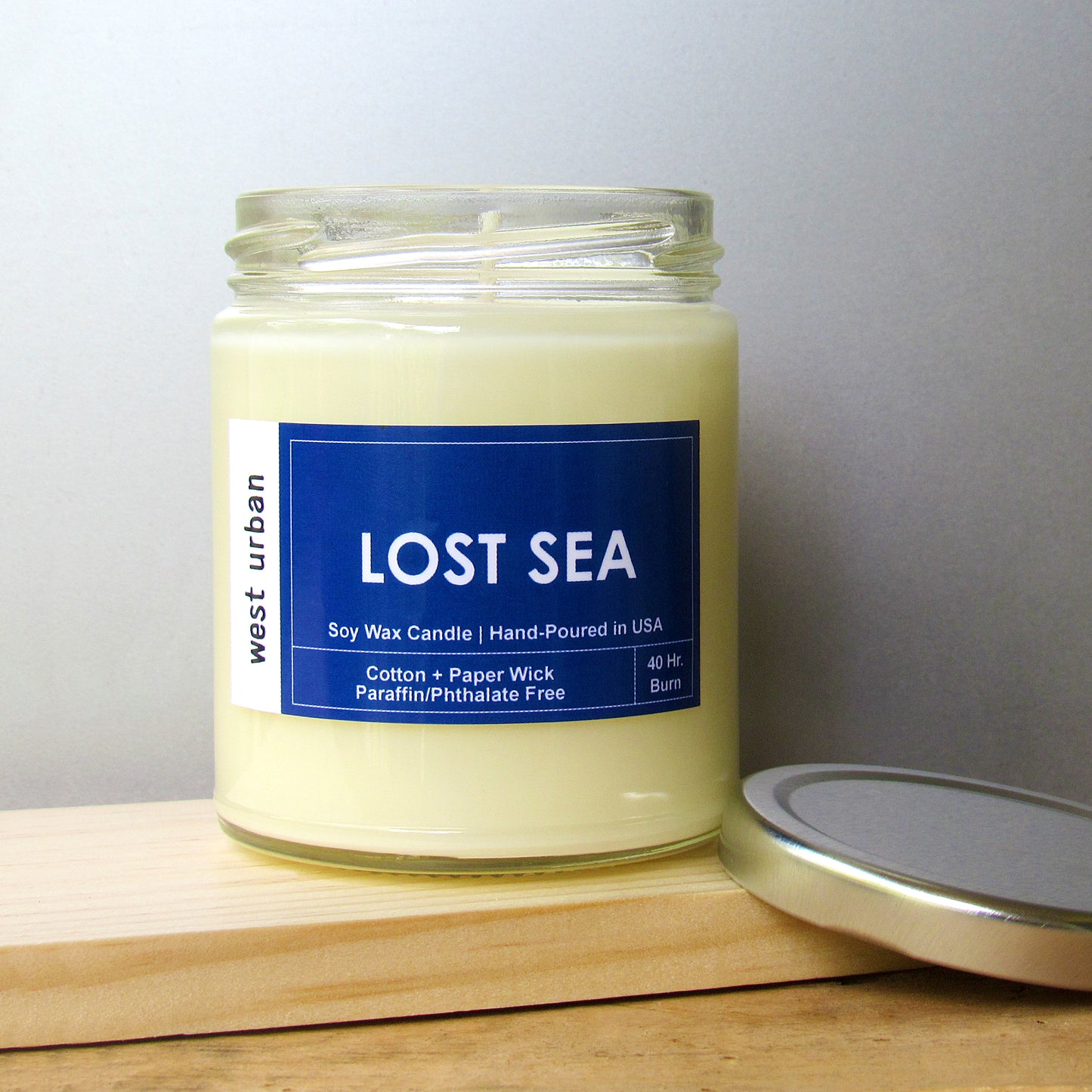 LOST SEA AMBER SEA SALT SOY CANDLE