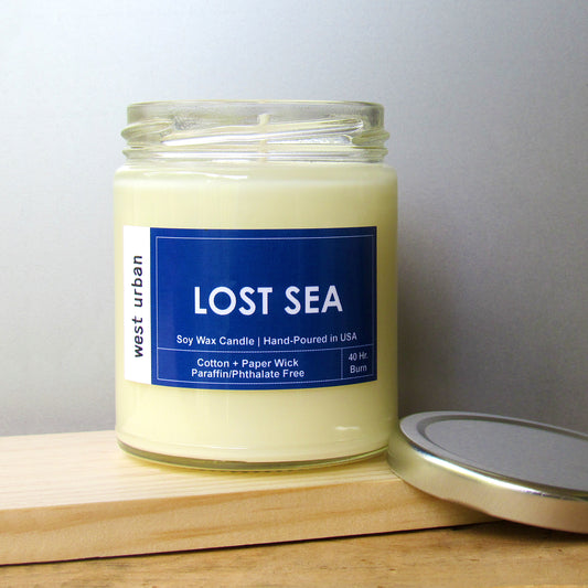LOST SEA AMBER SEA SALT SOY CANDLE