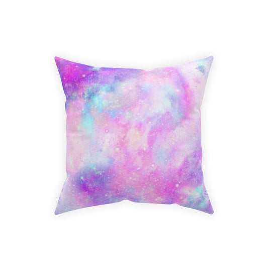 PURPLE GALAXY THROW PILLOW 18 X 18