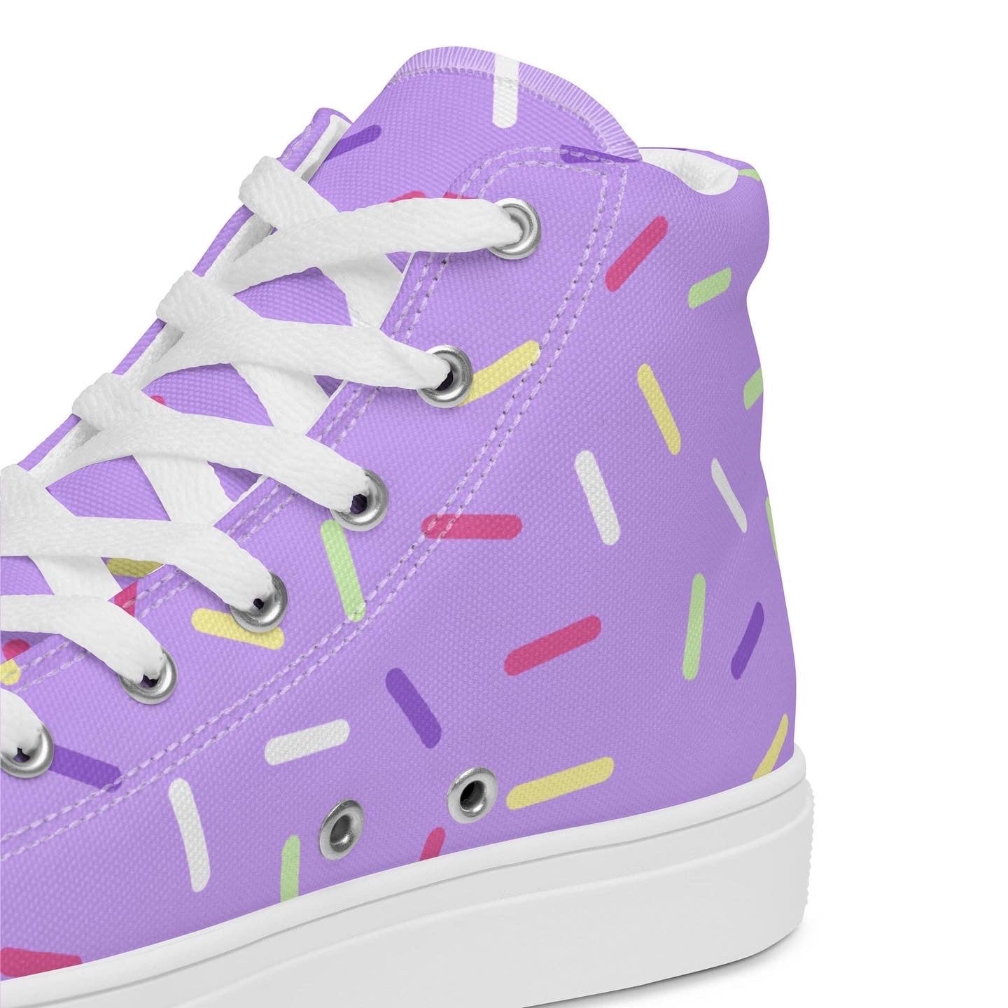PURPLE CUPCAKE WOMAN'S HIGHTOP SNEAKERS