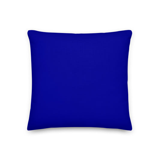 BLUE INDOOR THROW PILLOW 18 X 18