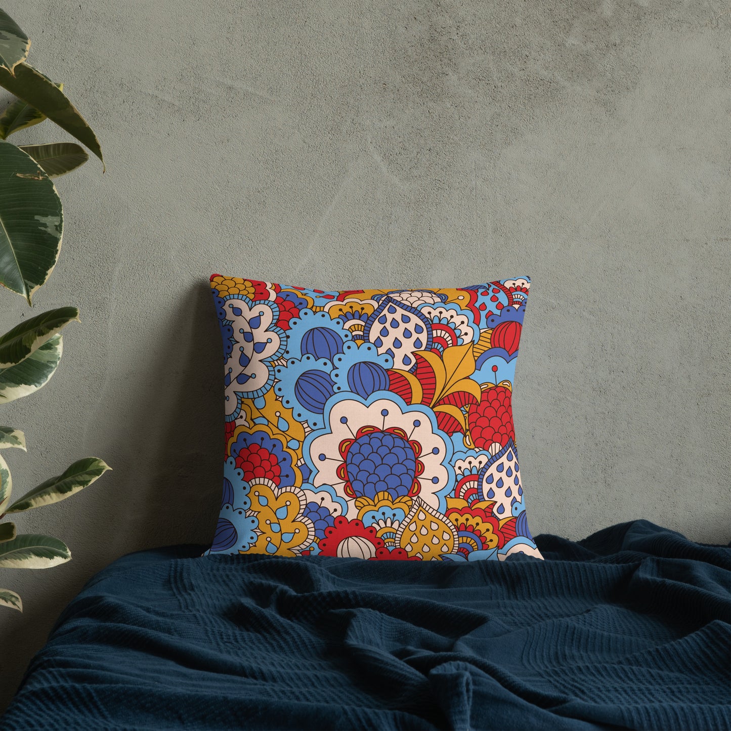 MOROCCAN INDOOR THROW PILLOW 18" X 18"