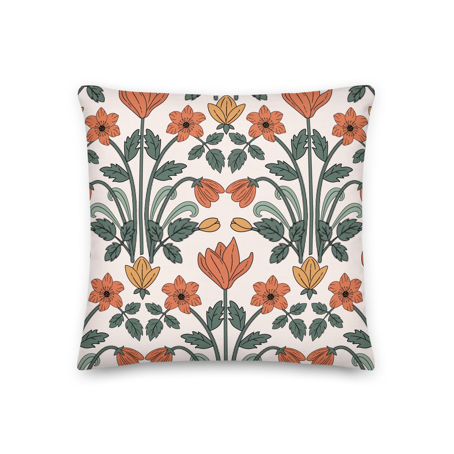 FLOWER NUVO THROW PILLOW 18" X 18"