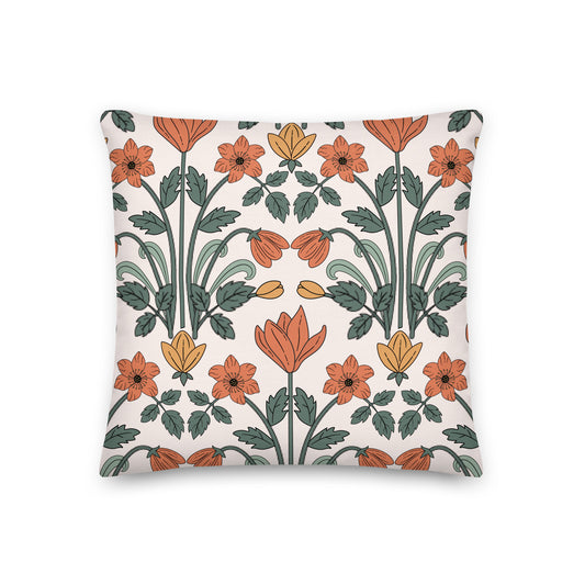 FLOWER NUVO THROW PILLOW 18" X 18"