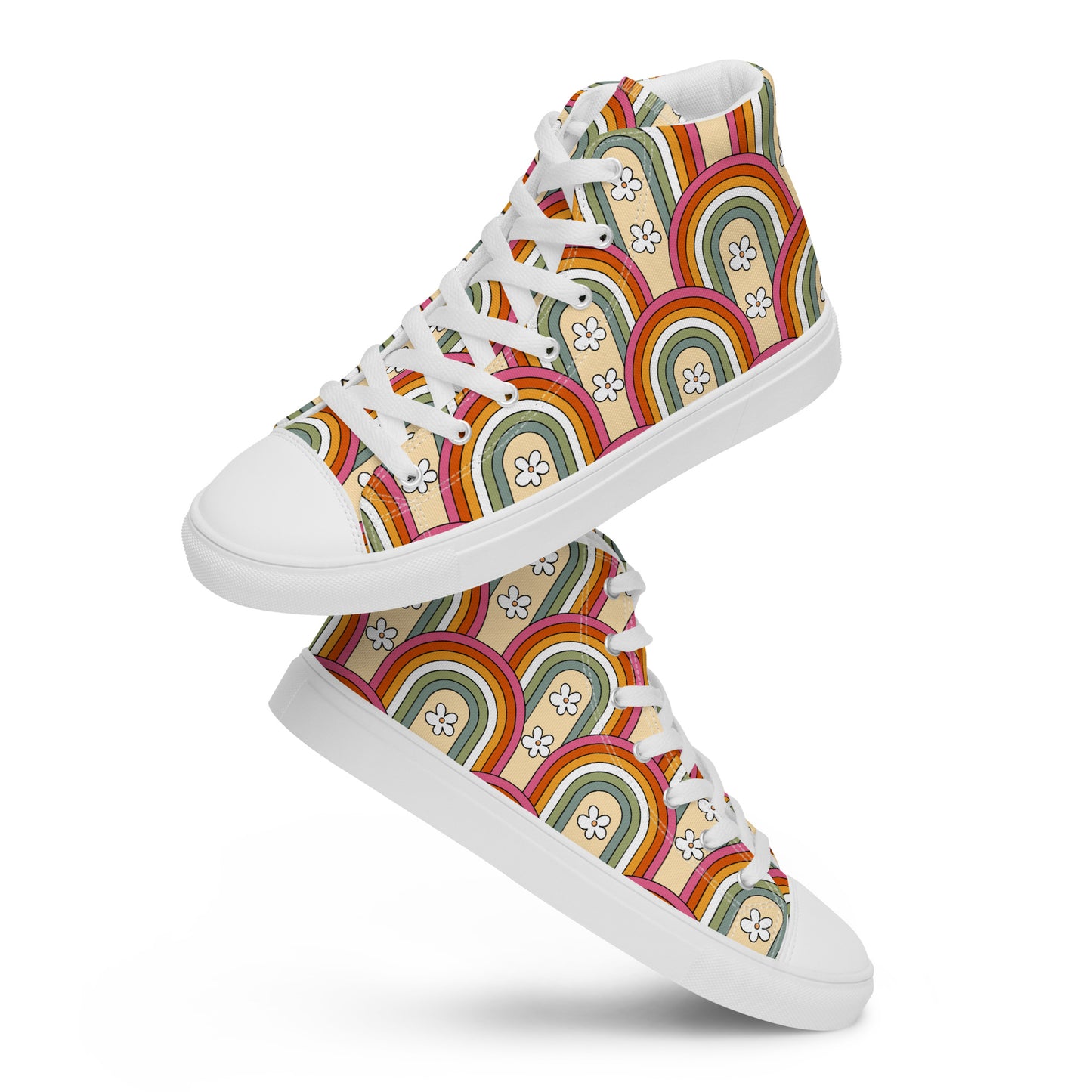 Retro Rainbow Hightop