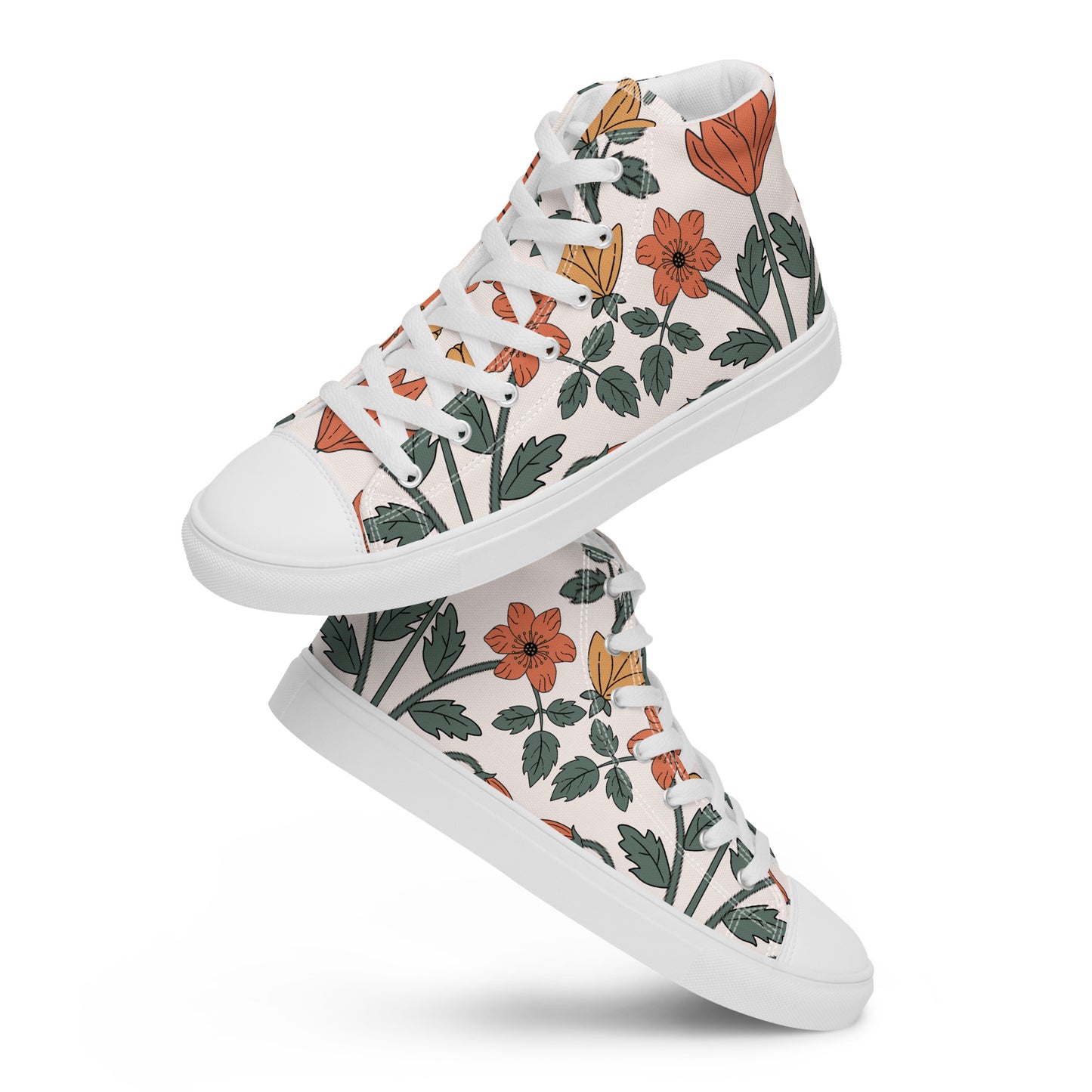 NUVO FLOWERS HIGHTOP SNEAKER