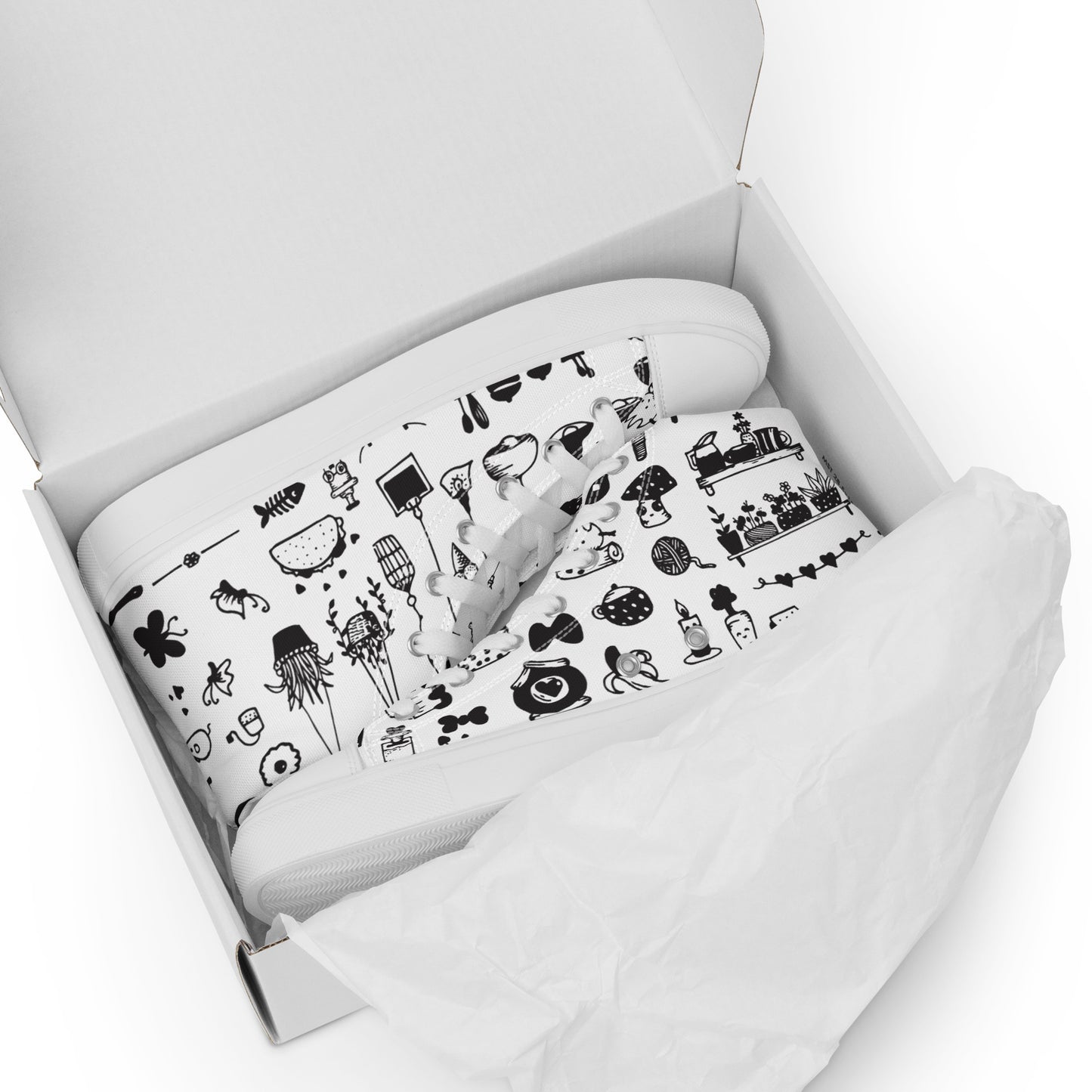 CARTOON WHITE HIGHTOP SNEAKER
