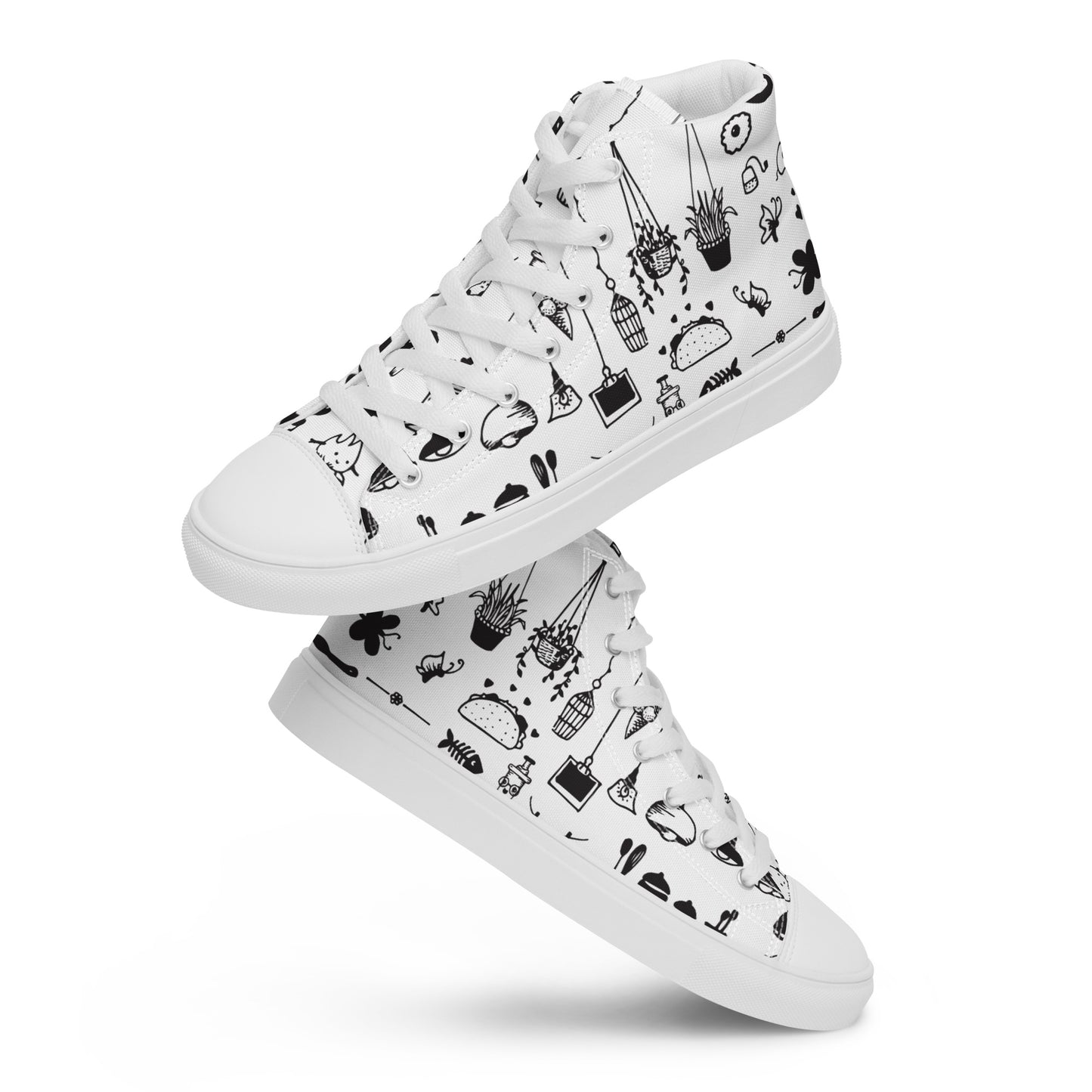 CARTOON WHITE HIGHTOP SNEAKER