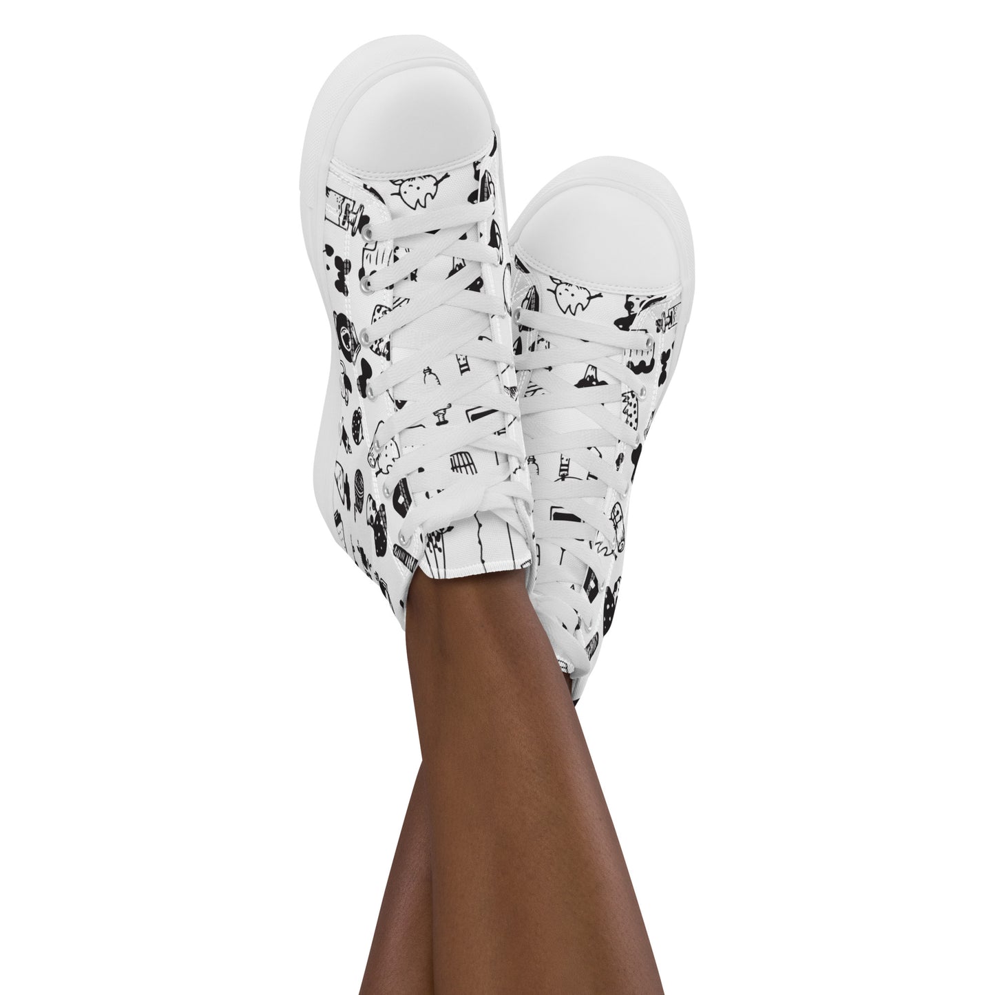 CARTOON WHITE HIGHTOP SNEAKER