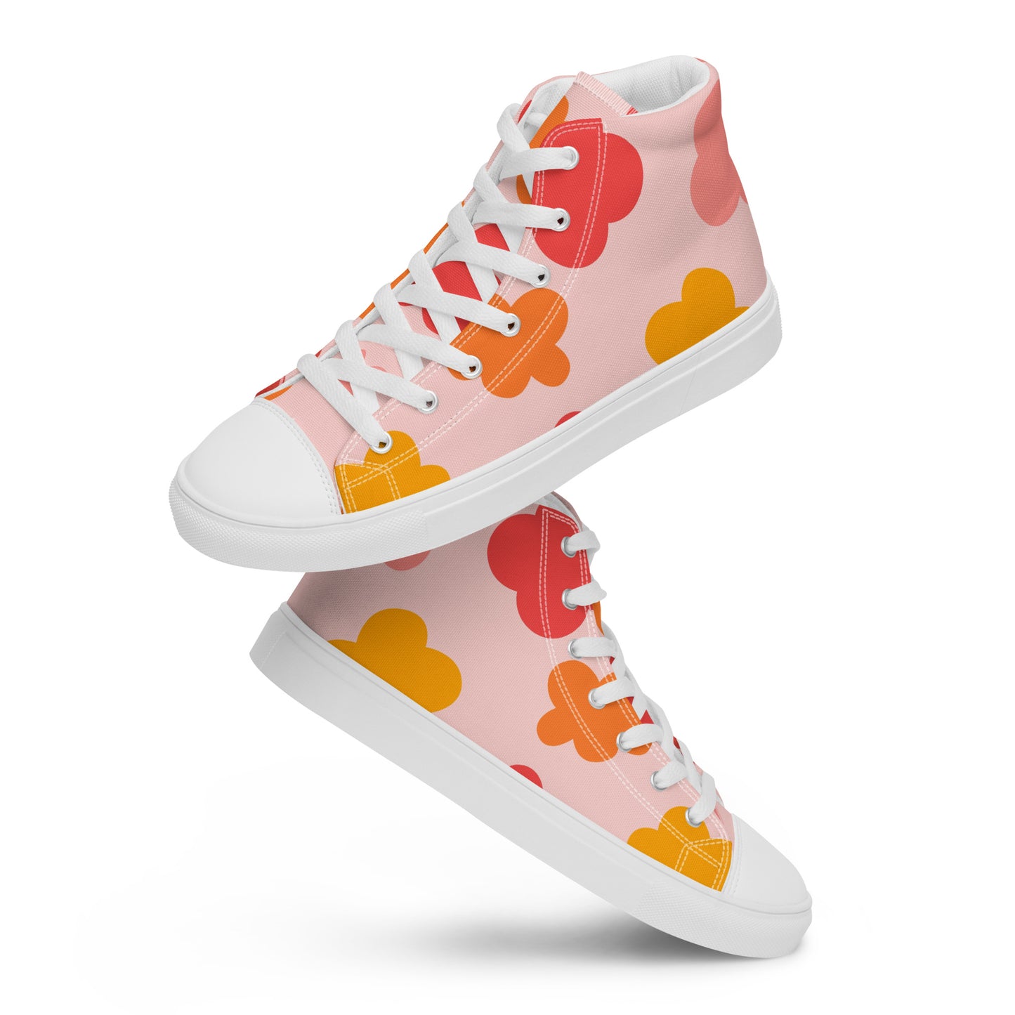 Pink Abstract Hightop Sneakers