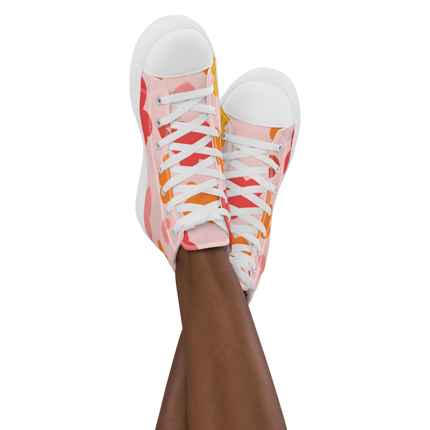 Pink Abstract Hightop Sneakers