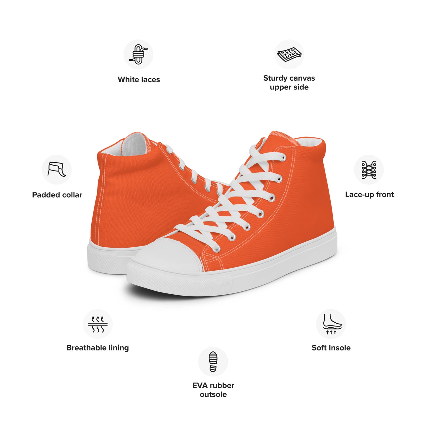 ORANGE HIGHTOP SNEAKER