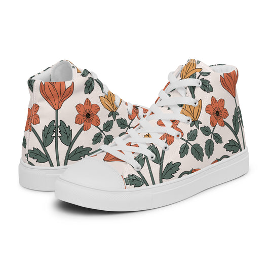 NUVO FLOWERS HIGHTOP SNEAKER