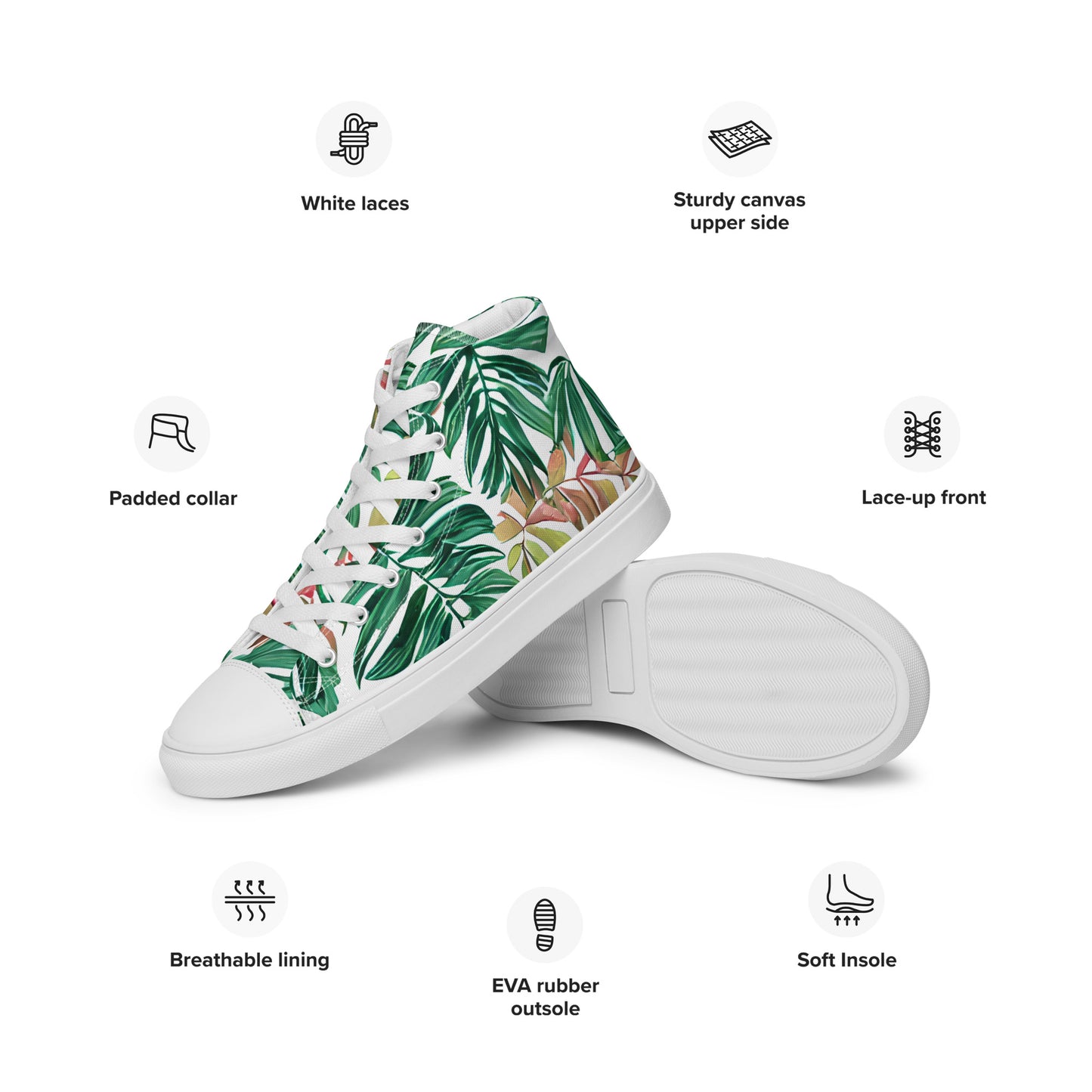 Miami leaf  HIGHTOP SNEAKER