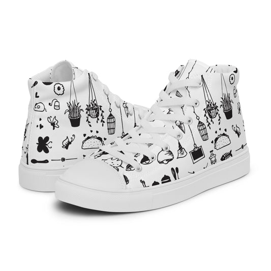 CARTOON WHITE HIGHTOP SNEAKER