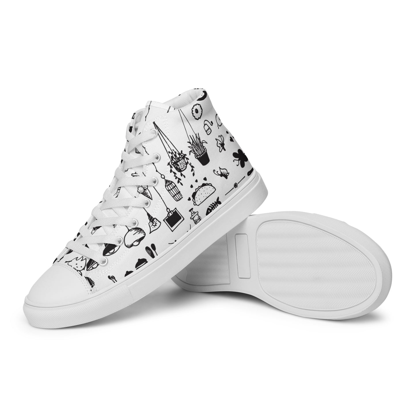 CARTOON WHITE HIGHTOP SNEAKER