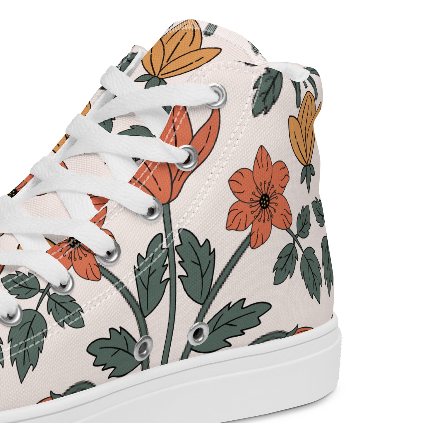 NUVO FLOWERS HIGHTOP SNEAKER