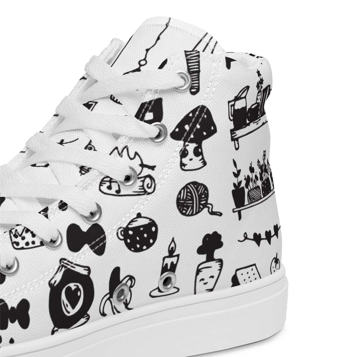 CARTOON WHITE HIGHTOP SNEAKER