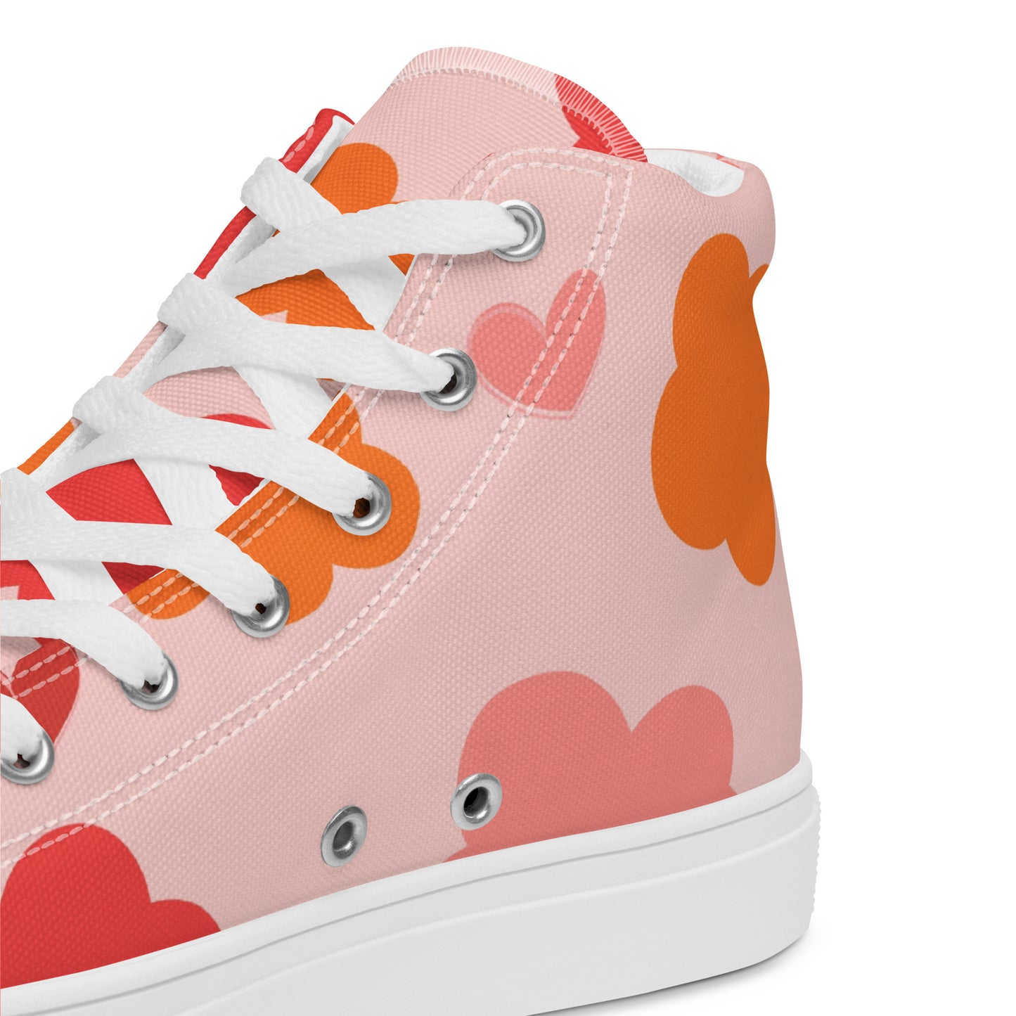 Pink Abstract Hightop Sneakers