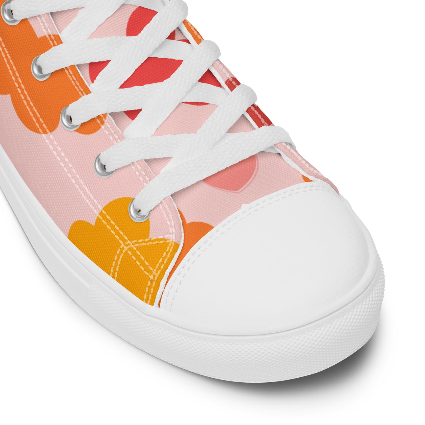 Pink Abstract Hightop Sneakers