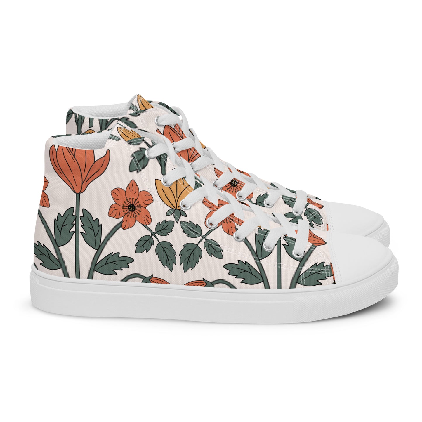 NUVO FLOWERS HIGHTOP SNEAKER
