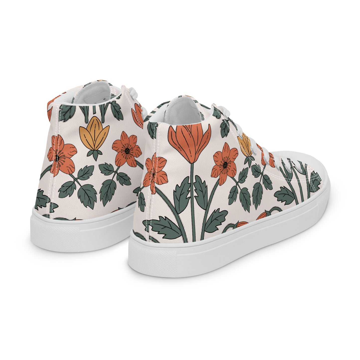 NUVO FLOWERS HIGHTOP SNEAKER