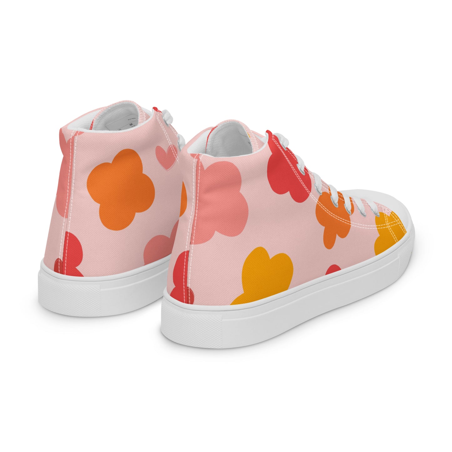 Pink Abstract Hightop Sneakers