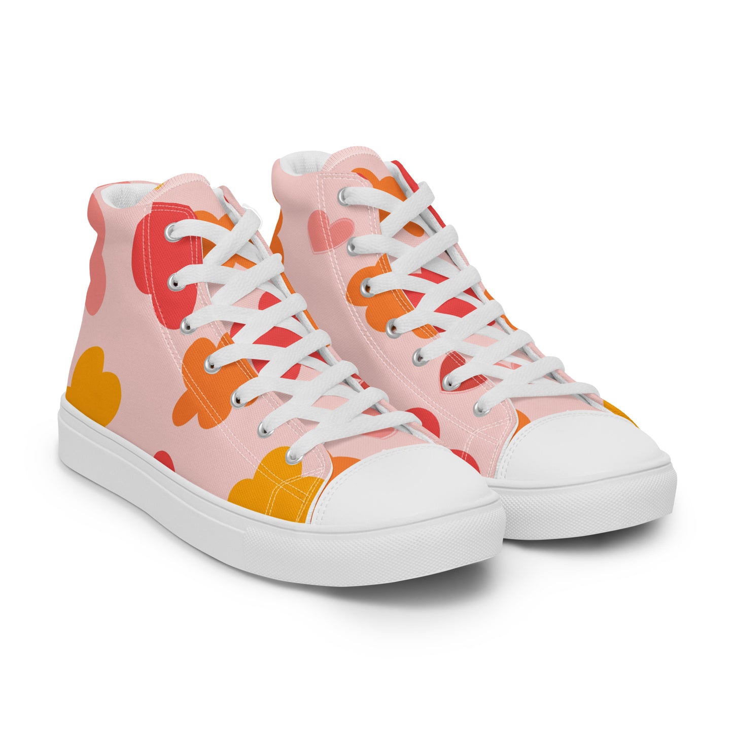 Pink Abstract Hightop Sneakers